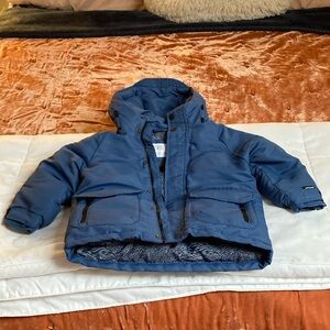 Zara Blue Winter Parka
